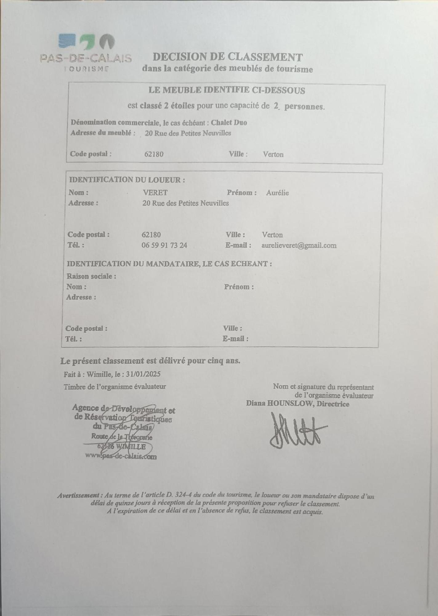 Gite Les Chalets Du Fliers Verton Meubles De Tourisme Classes 2 Etoiles Berck Bilik gambar